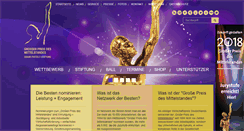 Desktop Screenshot of mittelstandspreis.com